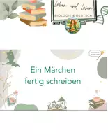 Vorschau - Arbeitsblätter - Märchen fertig schreiben - Deckblatt