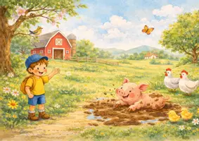 Vorschau - Bildkarten - Early English: Farm Animals Story, Kamishibai Karten & Arbeitsblätter, Englisch Klasse 1–3, Grundschule, DaZ / DaF Material - Seite 3