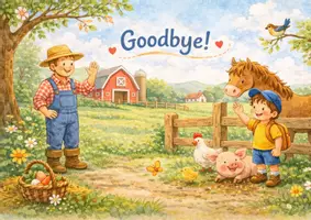 Vorschau - Bildkarten - Early English: Farm Animals Story, Kamishibai Karten & Arbeitsblätter, Englisch Klasse 1–3, Grundschule, DaZ / DaF Material - Seite 2