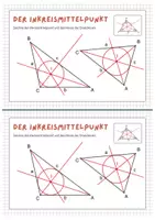 Vorschau - Arbeitsblätter - Inkreismittelpunkt von Dreiecken (Arbeitsblatt) - Seite 1