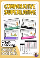 Vista previa - Unidades / Secuencias / Situaciones de Aprendizaje - Comparative and Superlative (Task Cards) - Portada