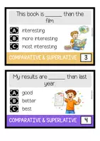 Vista previa - Unidades / Secuencias / Situaciones de Aprendizaje - Comparative and Superlative (Task Cards) - página 2