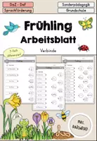 Vorschau - Arbeitsblätter - Frühling DaZ DaF Sprachförderung - Arbeitsblatt differenziert - Deckblatt