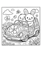 Vorschau - Arbeitsblätter - Frühling / Oster Ausmalbilder - Seite 1