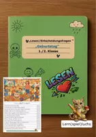 Vorschau - Arbeitsblätter - Lesen/Entscheidungsfragen "Geburtstag" - Deckblatt