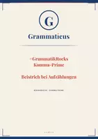 Vorschau - Unterrichtsreihen - #GrammatikRocks – Rock den Beistrich | Komplettpaket Beistrich & Kommaregeln Deutsch Sek I (10 Materialien) - Seite 2