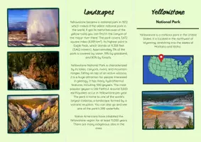 Vorschau - Arbeitsblätter - Yellowstone National Park: Reading and Writing - Seite 1