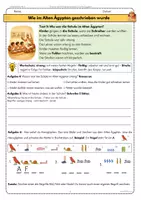 Vorschau - Arbeitsblätter - Schrift im Alten Ägypten Hieroglyphen AB2 Fördermaterial & DaZ (Klasse 5/6) - Seite 2