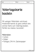 Vorschau - Mal- und Bastelvorlagen - Vatertagskarte: Für Papa von Herzen I Karte zum Vatertag - Seite 2