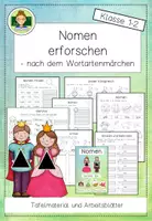 Vorschau - Arbeitsblätter - Paket: Nomen (Tafelmaterial und Übungsheft Klasse 1) - Seite 1