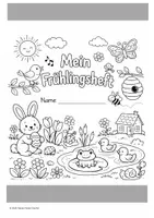 Vorschau - Arbeitsblätter - Frühling Deutsch Klasse 1, Mini-Heft Lesen, Schreiben - Seite 1