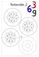 Vorschau - Arbeitsblätter - Einmaleins Rechenräder - 1x1 üben - Seite 2
