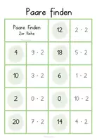 Vorschau - Spiele - Einmaleins- Paare finden - spielerisch lernen - Seite 3