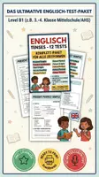 Vorschau - Test - Englisch Tenses – 12 druckfertige Tests - Deckblatt
