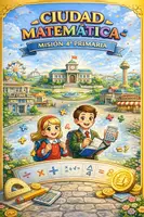 Vista previa - Hojas de trabajo - LA CIUDAD MATEMÁTICA Juego de Matemáticas con Problemas - Portada