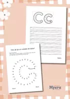 Voorbeeld - Letter C werkboek leren schrijven, oefenen, groep 3 - Pagina 1