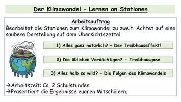 Vorschau - Stundenentwürfe - Klimawandel verstehen | Stationenlernen mit Arbeitsblättern, Lösungen & kreativen Aufgaben (Treibhauseffekt, Treibhausgase, Folgen) - Seite 2
