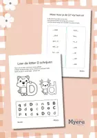 Voorbeeld - Letter D werkboek leren herkennen, schrijven en oefenen - Pagina 1