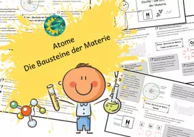 Vorschau - Arbeitsblätter - Atome - die Bausteine der Materie - Deckblatt