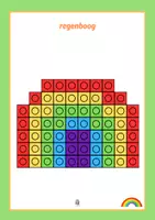Voorbeeld - bouwkaarten linking cubes thema lente/pasen - Voorblad