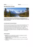 Vorschau - Arbeitsblätter - Kalte Klimazone Europas – Komplettes Unterrichtspaket - Seite 1