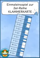 Vorschau - Spiele - Einmaleins 2er-Reihe Klammerkarte - Deckblatt