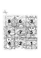 Vorschau - Arbeitsblätter - Oster - Rechenpuzzle Zahlenraum bis 10 & bis 20 - Addition & Subtraktion (4 Puzzle) - Seite 2