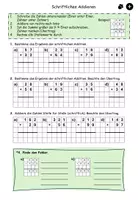 Vorschau - Arbeitsblätter - Schriftliches Subtraktion - leicht - Deckblatt