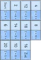 Vorschau - Spiele - Einmaleins Domino 2er-Reihe *Multiplikation - Seite 3