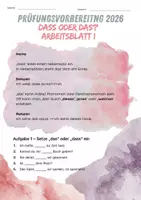Vorschau - Arbeitsblätter - Arbeitsblätter "Das oder dass"? RSA / HSA 2026 - Seite 1