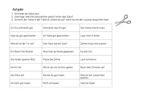 Vorschau - Arbeitsblätter - Übungen Satzarten Satzschlusszeichen - Seite 2