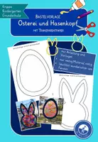 Vorschau - Mal- und Bastelvorlagen - Bastelvorlage Osterei Hasenkopf Transparentpapier - Deckblatt