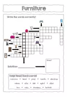 Vorschau - Arbeitsblätter - The house Crosswords and speaking task - Seite 3