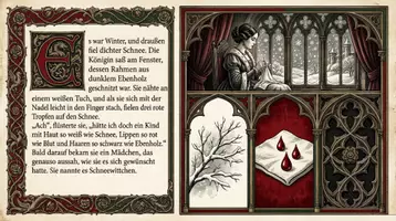 Vorschau - Mal- und Bastelvorlagen - Märchen zum Lesen und Ausmalen - Schneewittchen (+ Fragen + Präsentation ) - Seite 2