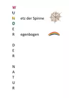 Vorschau - Arbeitsblätter - Wunder der Natur - Kinder gestalten ein Plakat - Deckblatt