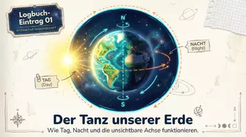 Vorschau - Arbeitsblätter - Erde, Sonne & Jahreszeiten – MEGA-Unterrichtspaket zu Tag, Nacht, Erdrotation, Erdachse & Jahreszeiten - Seite 1