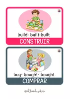 Vista previa - Refuerzo / NEE / Materiales de apoyo - Irregular verbs (Flashcards/LLavero) - página 3