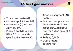 Aperçu - Apprentissages en autonomie - Rituel de programme de construction - géométrie Cycle 3 - Page 2