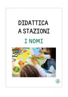 anteprima - Didattica a stazioni - DIDATTICA A STAZIONI SUI NOMI- classe terza, quarta, quinta - Pagina di copertina