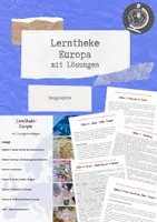 Vorschau - Unterrichtsreihen - Lerntheke Europa Klasse 6 (+Lösungen) - Deckblatt