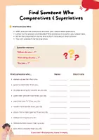 Vorschau - Stundenentwürfe - Komparativ & Superlativ Englisch – Find Someone Who | Sprechübung Sek I, Klasse 6/7 - Deckblatt