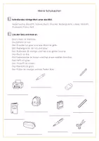 Vorschau - Arbeitsblätter - Meine Schulsachen - Deckblatt