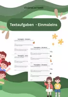 Vorschau - Arbeitsblätter - Sachaufgaben Klasse 2/3 - Arbeitsblätter - Deckblatt