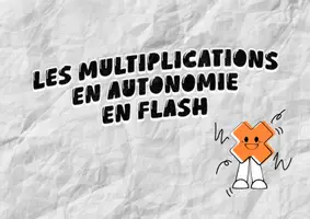 Aperçu - Cartes / Images - Flash- Card : Multiplication de 2 à 10 - Page de couverture