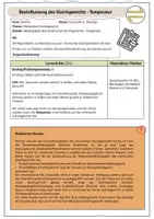 Vorschau - Stundenentwürfe - Verlaufsplan Le Chatelier Temperatur - Seite 1
