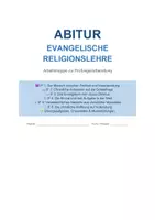Vorschau - Stundenentwürfe - Ev. Religion Abitur Komplette Arbeitsmappe Gottesfrage, Jesus, Kirche, Ethik, Apokalyptik + 16 Aufgaben mit Musterlösungen - Seite 1