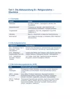 Vorschau - Stundenentwürfe - Ev. Religion Abitur Komplette Arbeitsmappe Gottesfrage, Jesus, Kirche, Ethik, Apokalyptik + 16 Aufgaben mit Musterlösungen - Seite 2