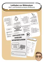 Vorschau - Arbeitsblätter - Leitfaden für Bild- und Karikaturanalyse (Faltheft) - Deckblatt