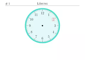 Vorschau - Audio-Dateien - Karteikarten Uhr Stunden - Einsteiger - Seite 1