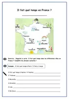 Vorschau - Arbeitsblätter - La méteo Wetterbericht - Deckblatt